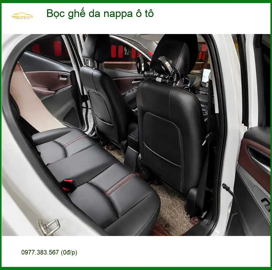 Anh Minh bọc ghế da Nappa Toyota Camry Quận 5 làm mới nội thất xe ảnh thực tế 2