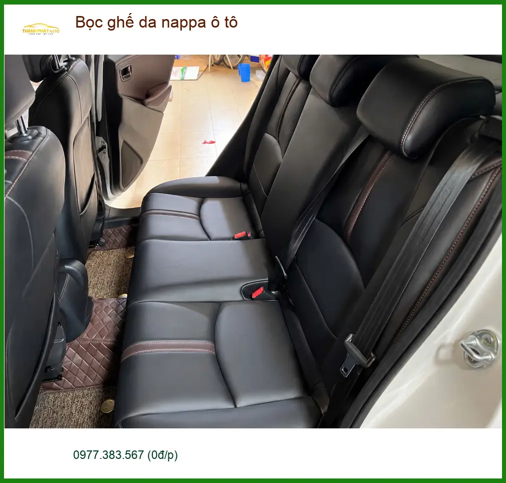 Chị Thảo bọc ghế da nappa ô tô Hyundai Santa Fe tại Quận Thủ Đức để nâng tầm không gian nội thất ảnh thực tế 4