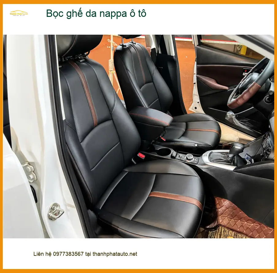 Anh Long bọc ghế da Nappa cho Hyundai Elantra tại Gò Vấp, tăng vẻ sang trọng ảnh thực tế 3