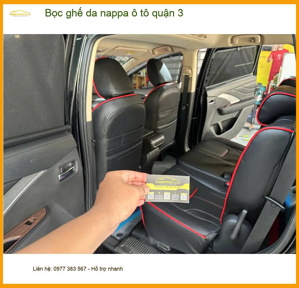 Cửa Hàng Bọc Ghế Da ghế da nappa ô tô quận 3 - Thi Công Chuyên Nghiệp