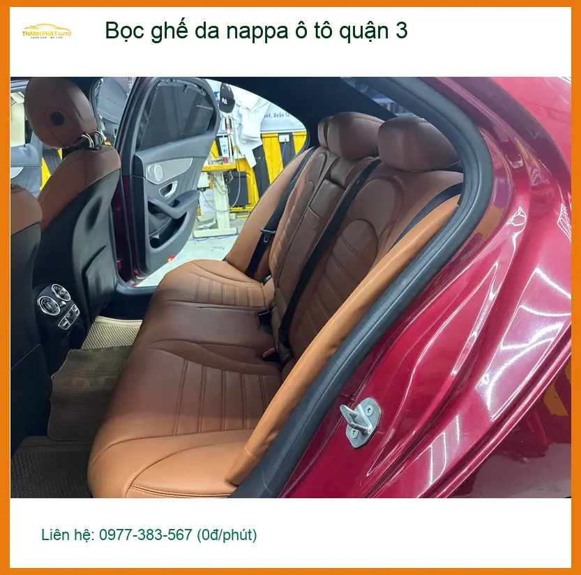 Cửa Hàng Bọc Ghế Da ghế da nappa ô tô quận 3 - Thi Công Chuyên Nghiệp ảnh thực tế 3
