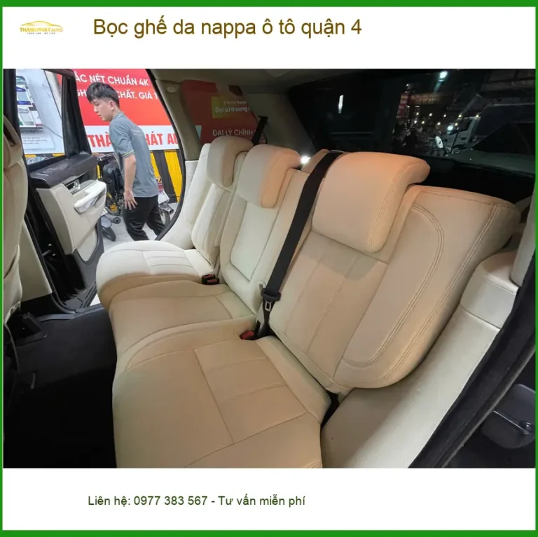 Cửa Hàng May Bọc Ghế Da ghế da nappa ô tô quận 4 - Thi Công Chuyên Nghiệp