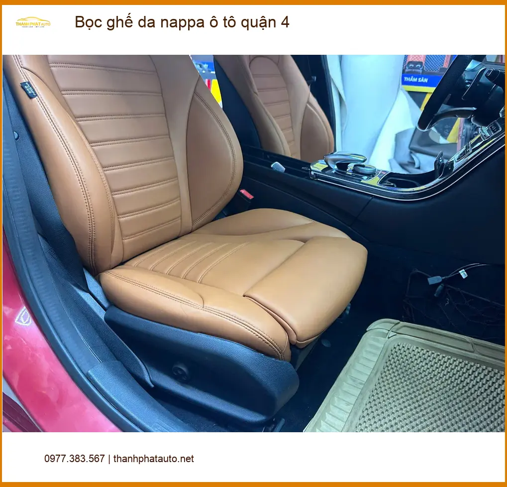Cửa Hàng May Bọc Ghế Da ghế da nappa ô tô quận 4 - Thi Công Chuyên Nghiệp ảnh thực tế 2