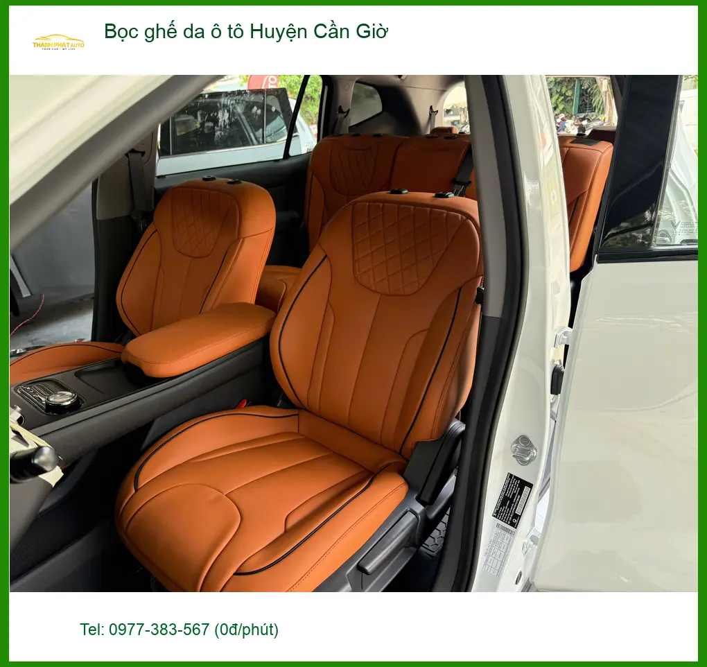 Cửa Hàng Bọc Ghế Da ghế da ô tô Huyện Cần Giờ - Thi Công Chuyên Nghiệp ảnh thực tế 3