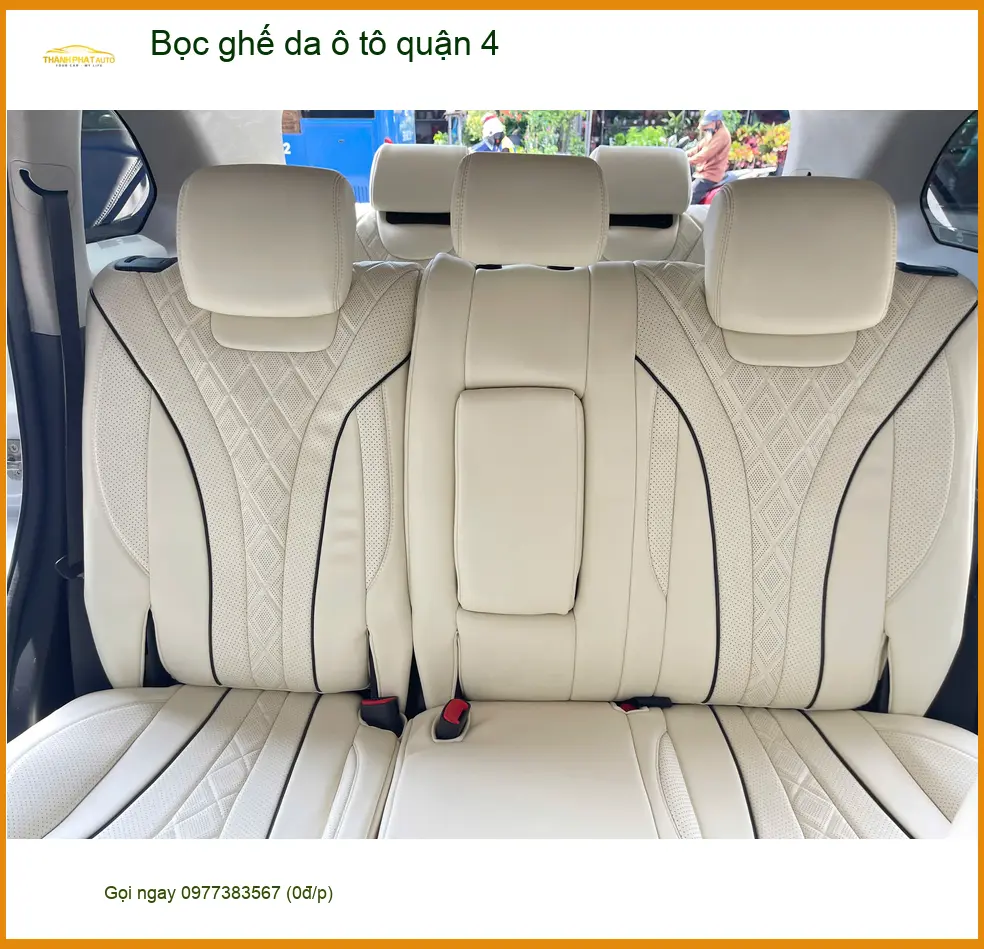 Địa Chỉ May Bọc Ghế Da ghế da ô tô quận 4 - Lắp Đặt Uy Tín TPHCM ảnh thực tế 2
