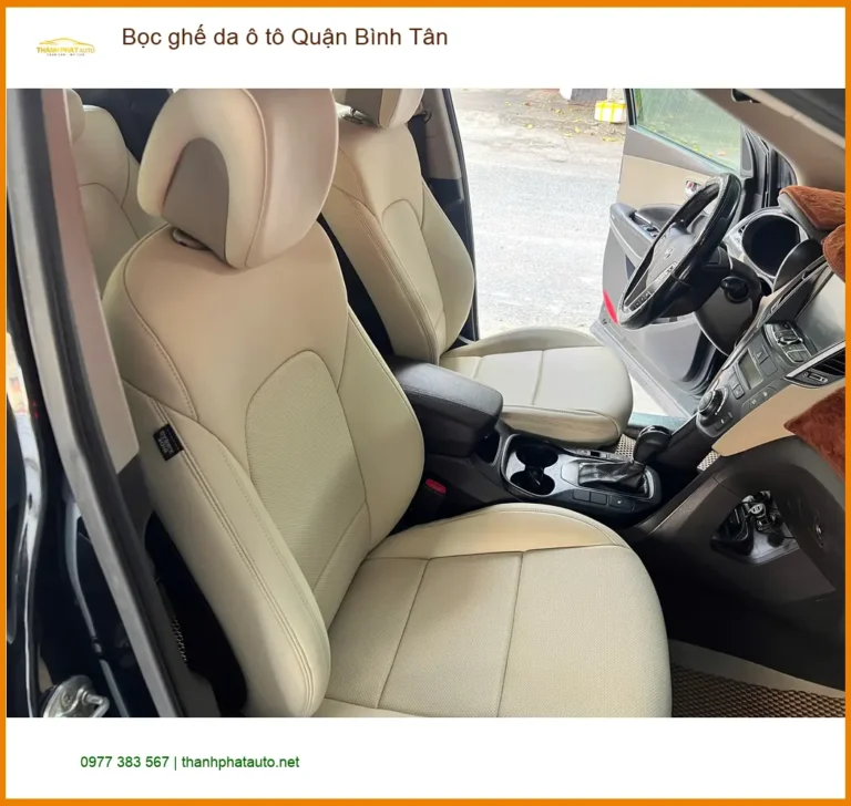 Cửa Hàng Bọc Ghế Da ghế da ô tô Quận Bình Tân - Thi Công Chuyên Nghiệp