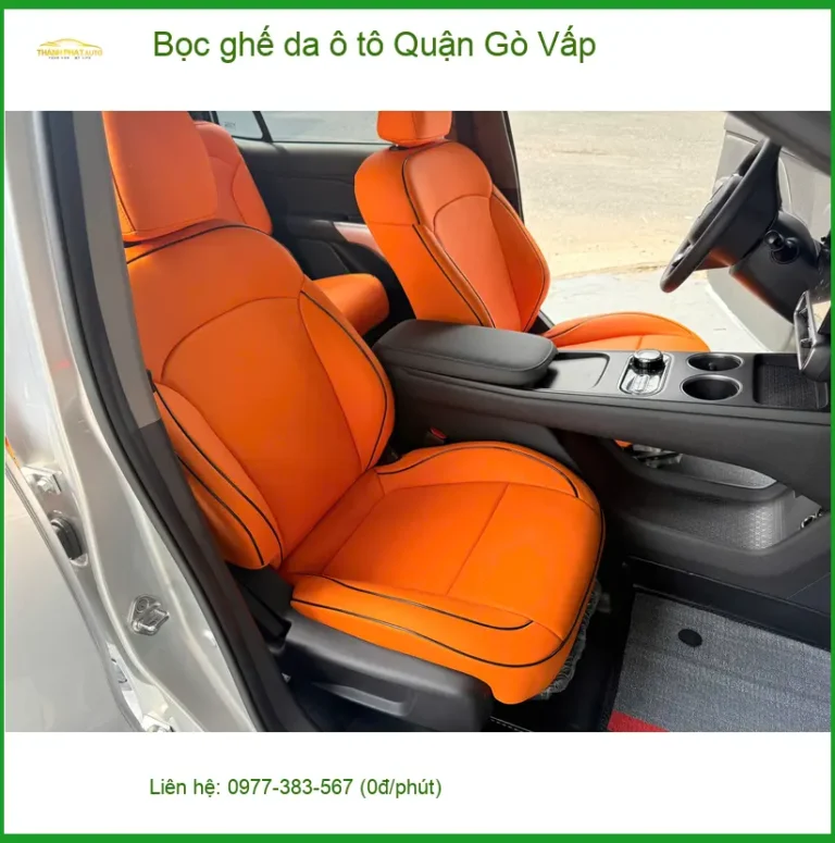 Cửa Hàng Bọc Ghế Da ghế da ô tô Quận Gò Vấp - Thi Công Chuyên Nghiệp
