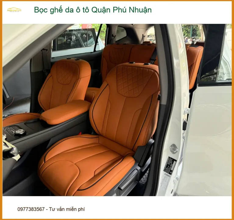 Dịch Vụ Bọc Ghế Da ghế da ô tô Quận Phú Nhuận - Thi Công Chuyên Nghiệp
