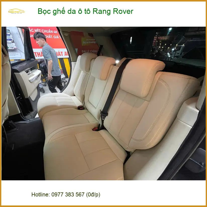 Chị Mai Anh bọc ghế da ô tô Range Rover Quận 11 vì ghế cũ đã xuống cấp ảnh thực tế 3