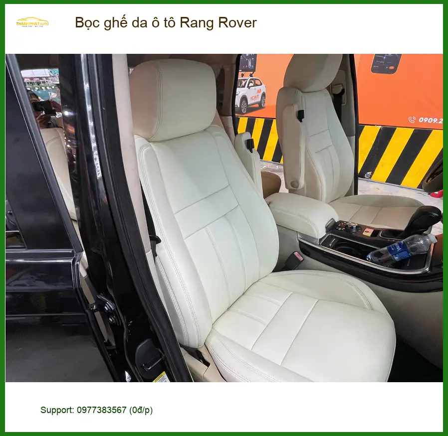 Chị Mai Anh bọc ghế da ô tô Range Rover Quận 11 vì ghế cũ đã xuống cấp ảnh thực tế 4