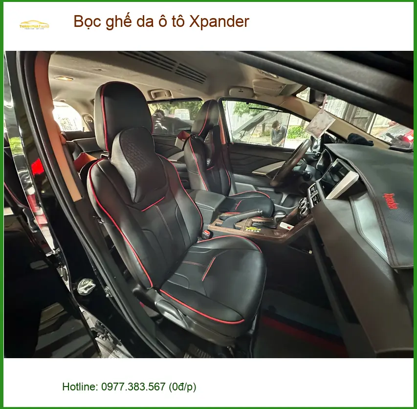 Anh Cường bọc ghế da ô tô Xpander Quận Bình Tân cho nội thất sạch đẹp ảnh thực tế 2