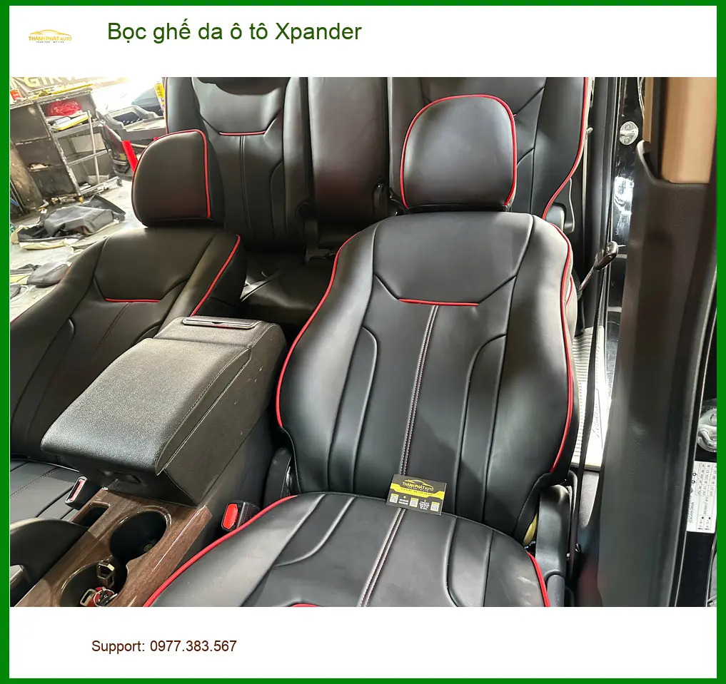 Anh Cường bọc ghế da ô tô Xpander Quận Bình Tân cho nội thất sạch đẹp ảnh thực tế 3