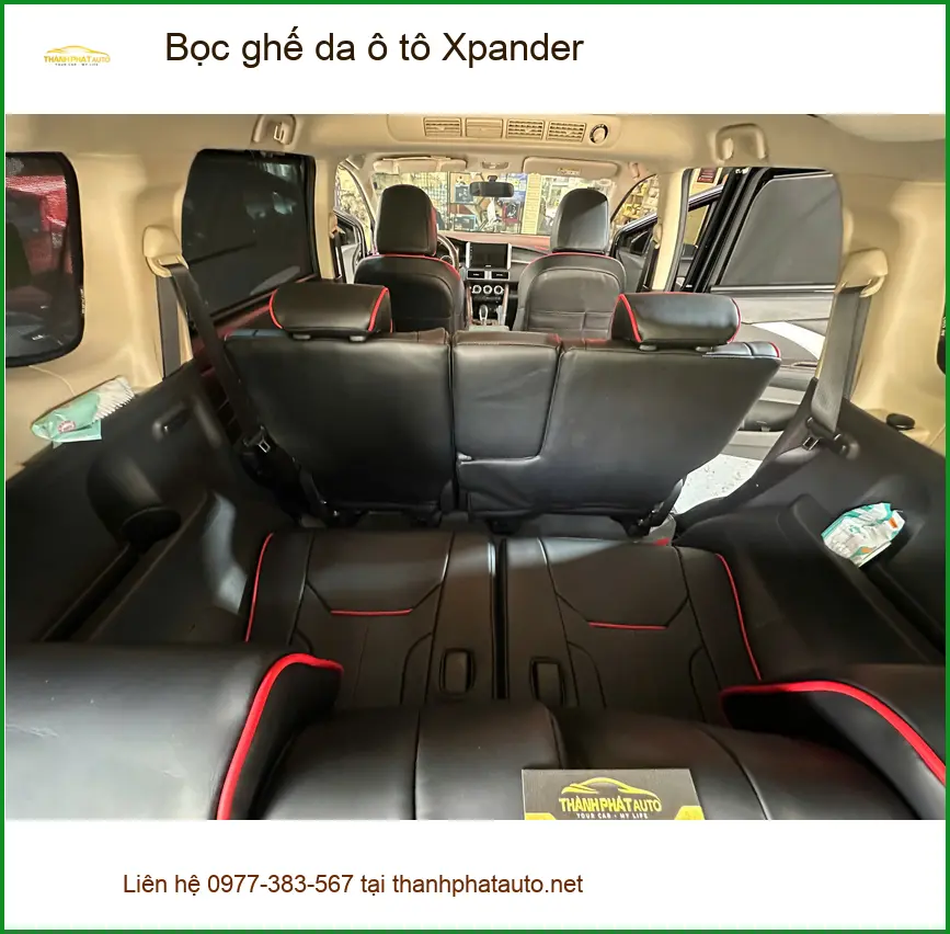 Anh Cường bọc ghế da ô tô Xpander Quận Bình Tân cho nội thất sạch đẹp ảnh thực tế 4