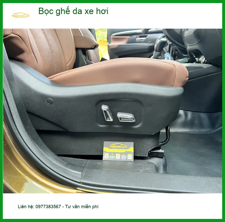 Chị Thùy bọc ghế da cho xe Toyota Vios tại Hóc Môn để nội thất xe luôn sạch đẹp ảnh thực tế 5