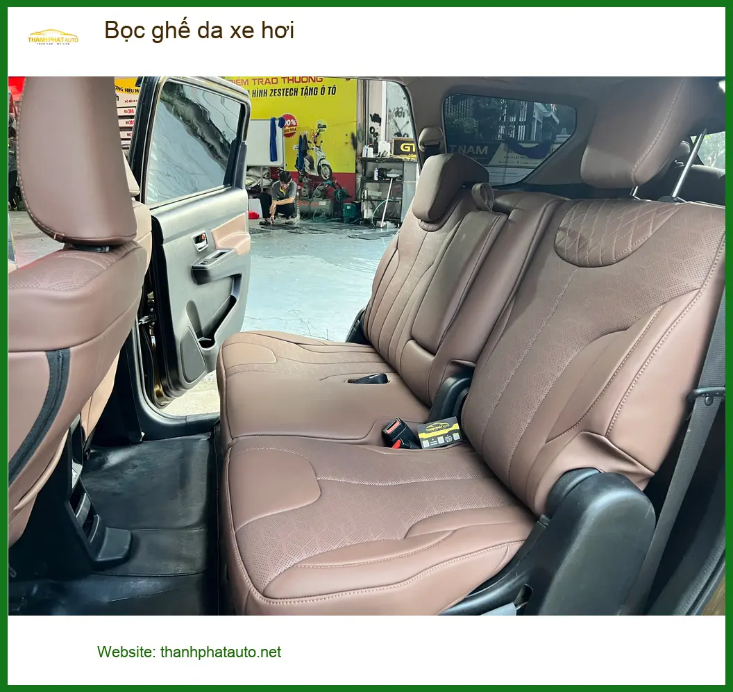 Anh Khang bọc ghế da xe hơi Hyundai Accent Quận 3 nâng tầm nội thất ảnh thực tế 2