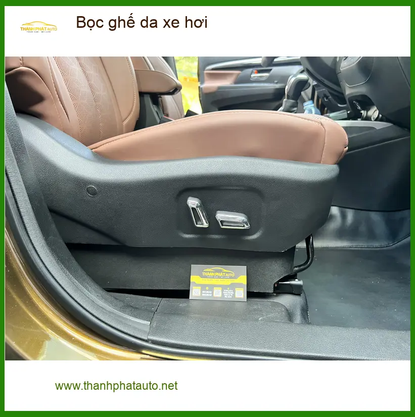 Anh Khang bọc ghế da xe hơi Hyundai Accent Quận 3 nâng tầm nội thất ảnh thực tế 4