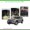 Cách âm chống ồn Ford Explorer 2022 Chính Hãng - Địa Chỉ Lắp Đặt Uy Tín Tại TPHCM