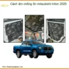 Cách âm chống ồn Mitsubishi Triton - Trung Tâm Lắp Đặt Uy Tín TPHCM