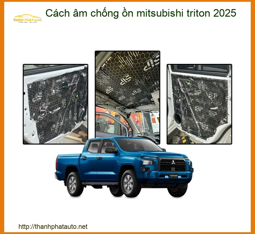 Cách âm chống ồn Mitsubishi Triton - Trung Tâm Lắp Đặt Uy Tín TPHCM