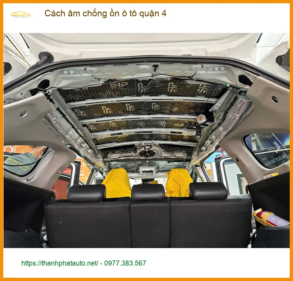 Dịch Vụ Thi Công Cách Âm Chống Ồn Ô Tô Tại Quận 4 - Thi Công Chuyên Nghiệp ảnh thực tế 2