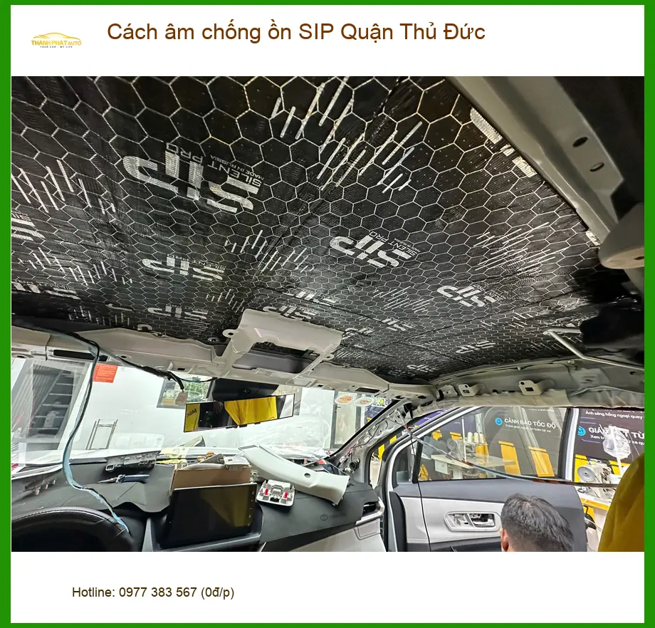 Dịch Vụ Thi Công Cách Âm Chống Ồn Ô Tô SIP Quận Thủ Đức - Giá Tốt TPHCM ảnh thực tế 2