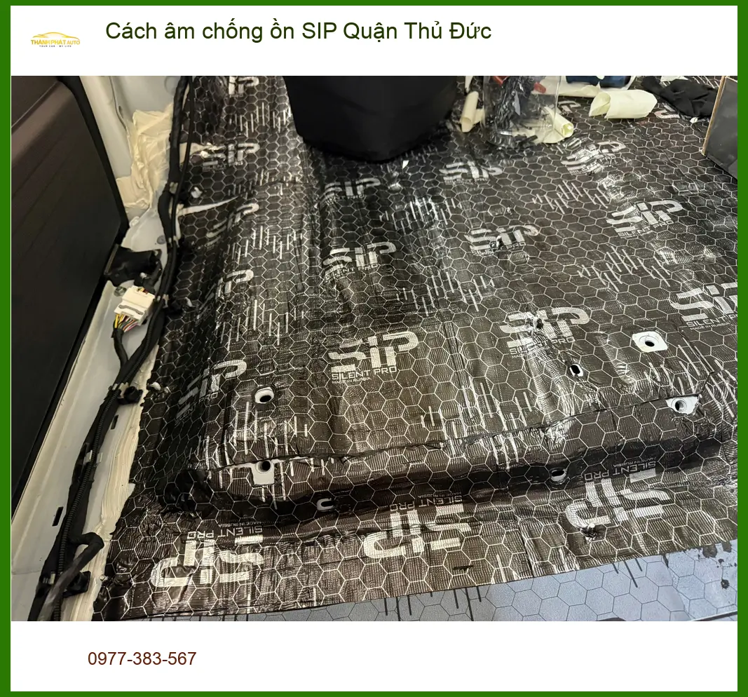 Dịch Vụ Thi Công Cách Âm Chống Ồn Ô Tô SIP Quận Thủ Đức - Giá Tốt TPHCM ảnh thực tế 3