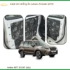 Cách âm chống ồn Subaru Forester 2016 - Địa Chỉ Lắp Đặt Uy Tín TPHCM