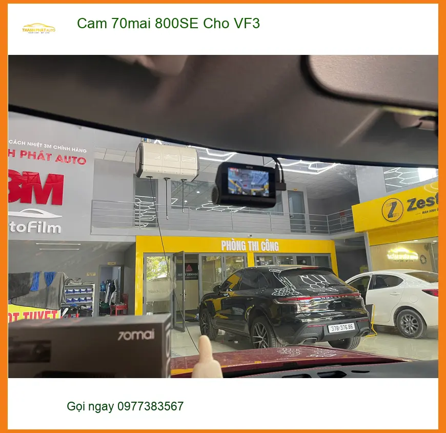 Chị Mai lắp camera 70mai 800SE cho VF3 tại Quận Bình Thạnh an toàn ảnh thực tế 2