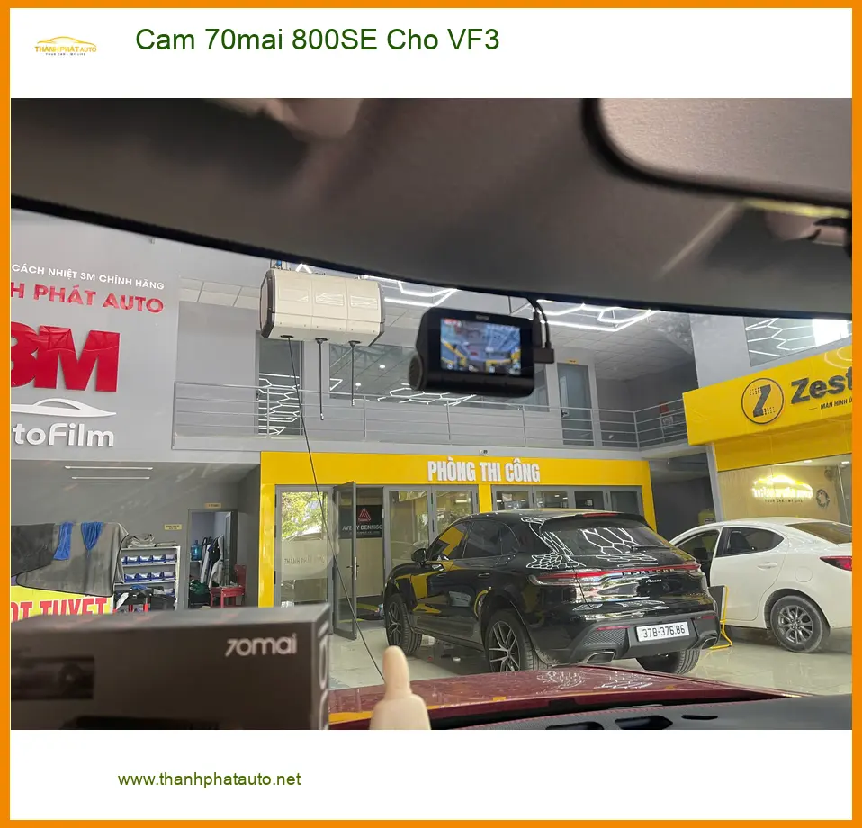 Anh Khải lắp Cam 70mai 800SE cho VinFast VF3 tại Hóc Môn