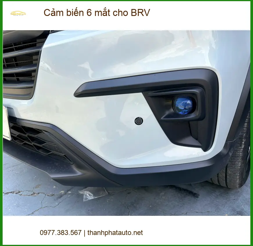 Anh Huy lắp cảm biến 6 mắt cho BRV tại Quận Nhà Bè tránh va chạm khi lùi xe ảnh thực tế 2