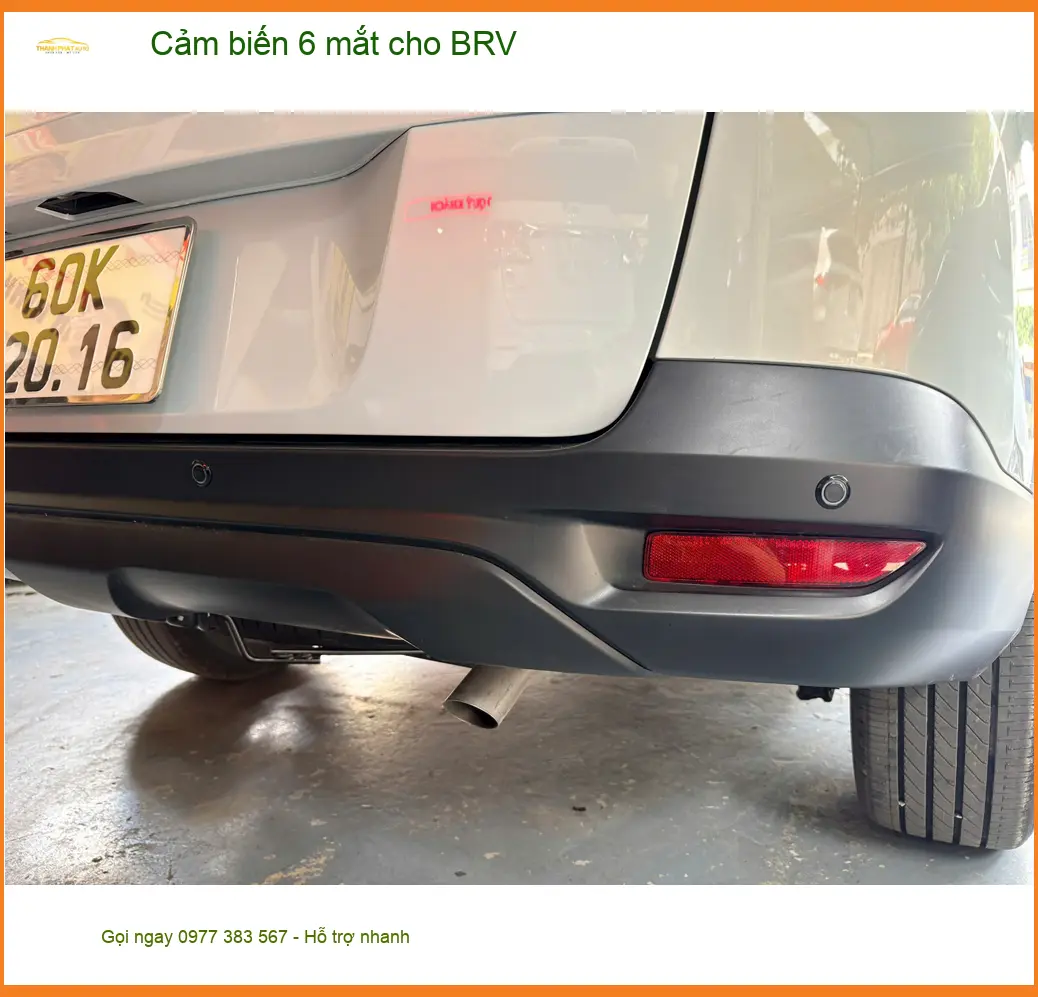 Anh Huy lắp cảm biến 6 mắt cho BRV tại Quận Nhà Bè tránh va chạm khi lùi xe ảnh thực tế 4