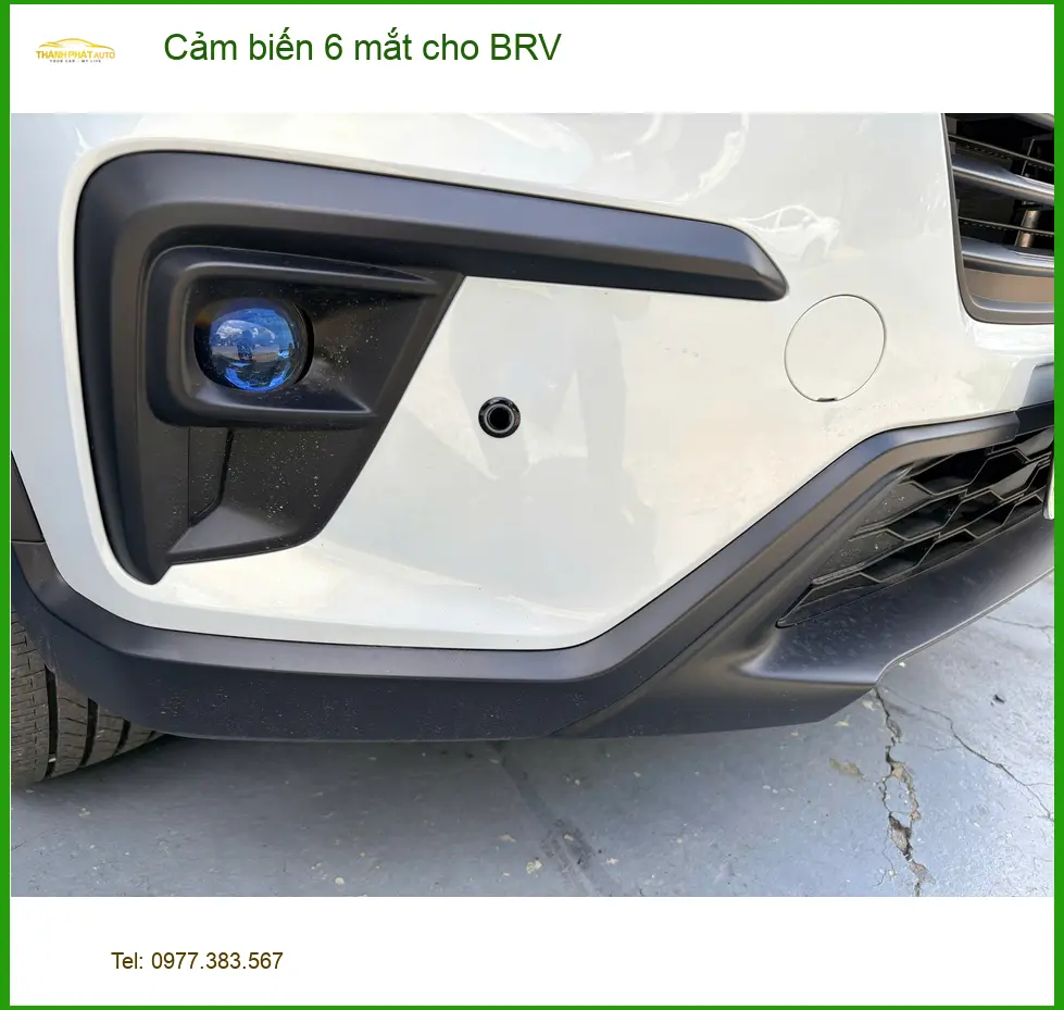 Chú Sáu lắp cảm biến 6 mắt cho BRV tại Cần Giờ để tránh va chạm khi lùi xe ảnh thực tế 3