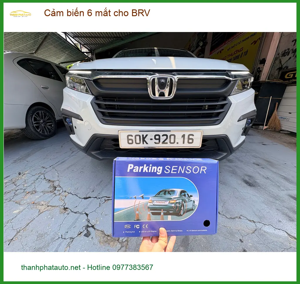 Chú Sáu lắp cảm biến 6 mắt cho BRV tại Cần Giờ để tránh va chạm khi lùi xe ảnh thực tế 4
