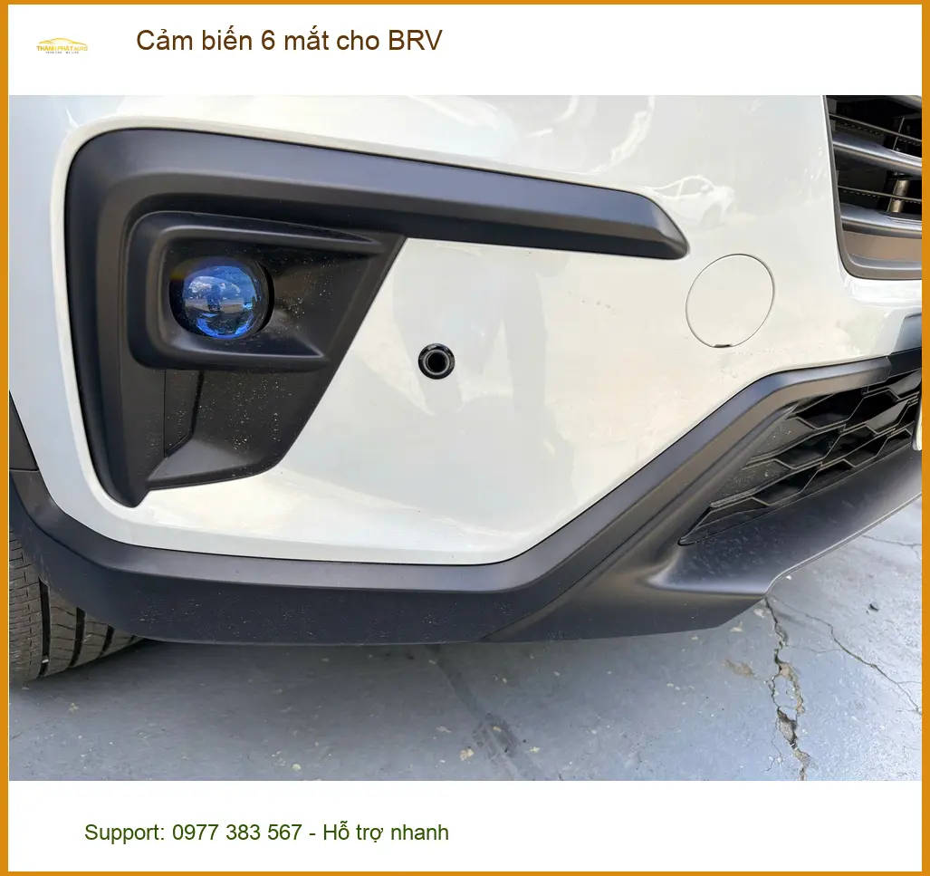 Chị Minh lắp cảm biến 6 mắt cho Honda BRV Quận 8, cần hỗ trợ lùi xe