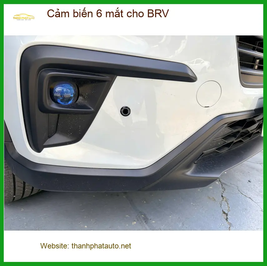 Anh Quân lắp cảm biến 6 mắt cho BRV Quận Gò Vấp để đỗ xe an toàn hơn trong hẻm nhỏ ảnh thực tế 3