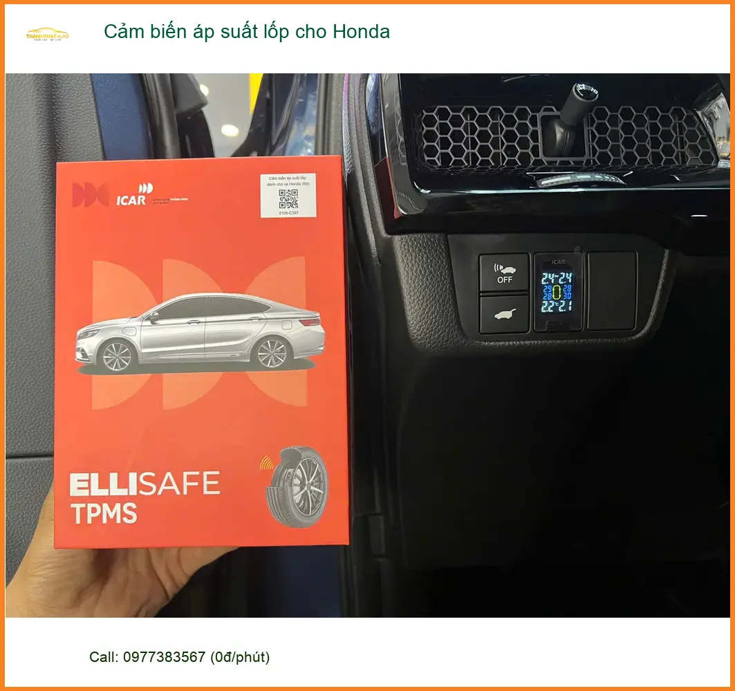 Anh Quốc Anh lắp cảm biến áp suất lốp cho Honda CRV tại Quận 12 để an toàn trên mọi nẻo đường ảnh thực tế 4