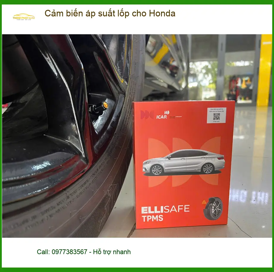 Anh Quang lắp cảm biến áp suất lốp cho Honda CR-V tại Quận Tân Phú để an toàn hơn ảnh thực tế 2