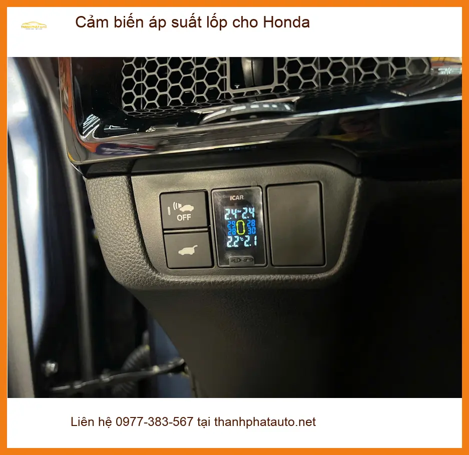 Anh Quốc lắp cảm biến áp suất lốp cho Honda CRV tại Quận 7 để an tâm hơn trên đường trường