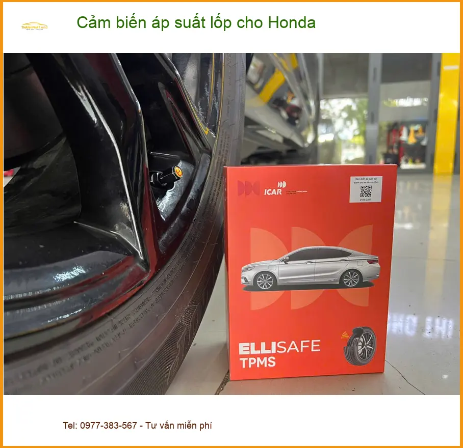 Anh Quốc lắp cảm biến áp suất lốp cho Honda CRV tại Quận 7 để an tâm hơn trên đường trường ảnh thực tế 4