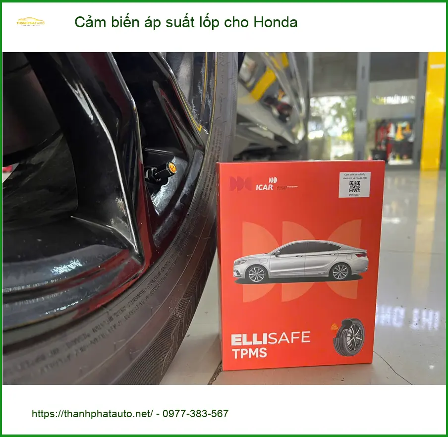 Chú Phong lắp cảm biến áp suất lốp Honda CRV Quận 6 tránh sự cố lốp đột ngột ảnh thực tế 4