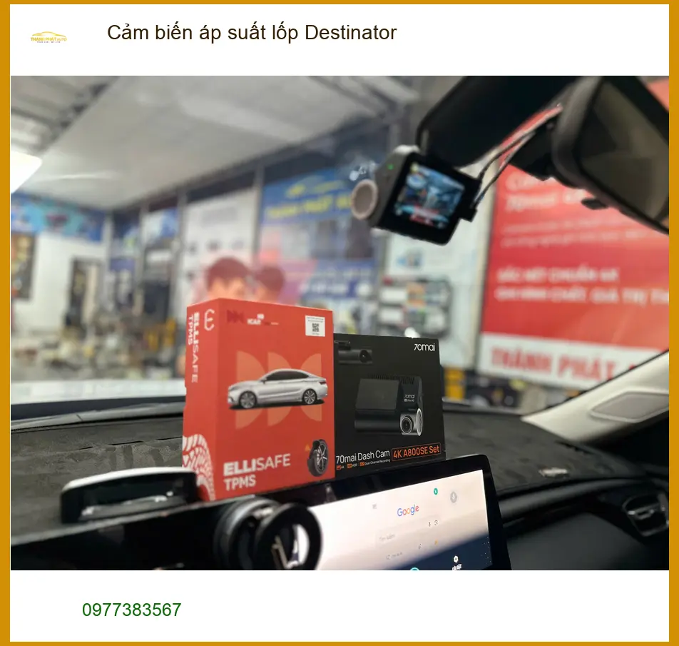 Chú Huy lắp Cảm biến áp suất lốp Destinator cho CRV tại Quận 2 để an tâm ảnh thực tế 2