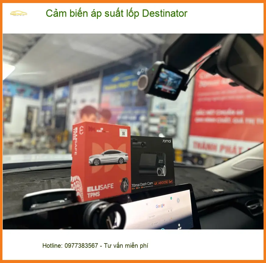 Anh Minh lắp cảm biến áp suất lốp Destinator cho Suzuki XL7 tại Hóc Môn an toàn ảnh thực tế 2