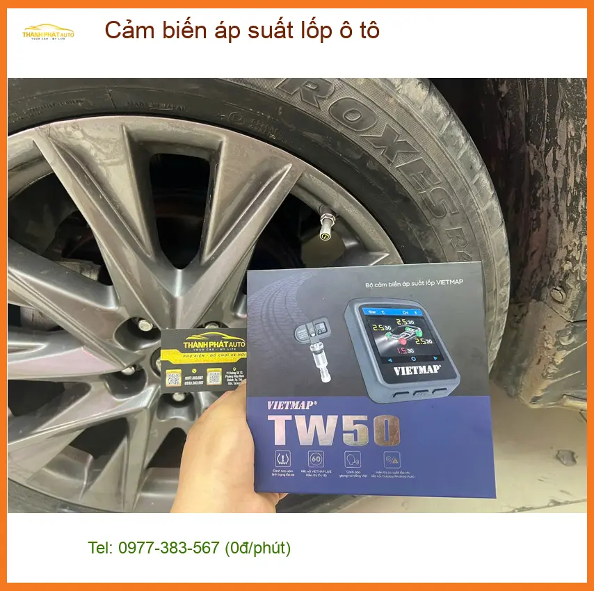 Anh Nhật lắp cảm biến áp suất lốp ô tô cho Honda CR-V tại Quận Tân Phú ảnh thực tế 3