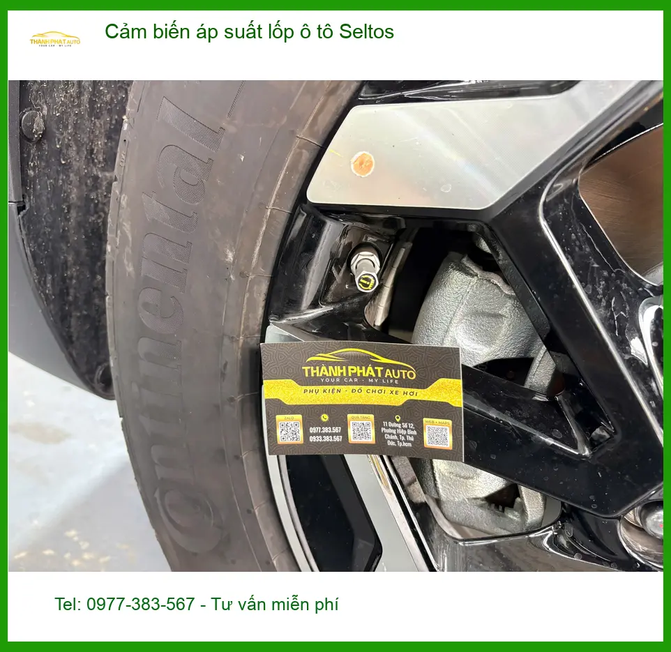 Anh Bảo lắp cảm biến áp suất lốp Seltos Quận 12 theo dõi lốp xe an toàn ảnh thực tế 3