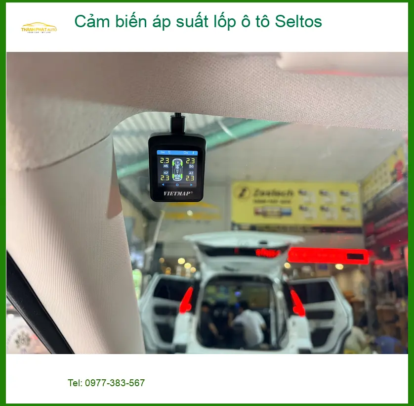Anh Bảo lắp cảm biến áp suất lốp Seltos Quận 12 theo dõi lốp xe an toàn ảnh thực tế 5