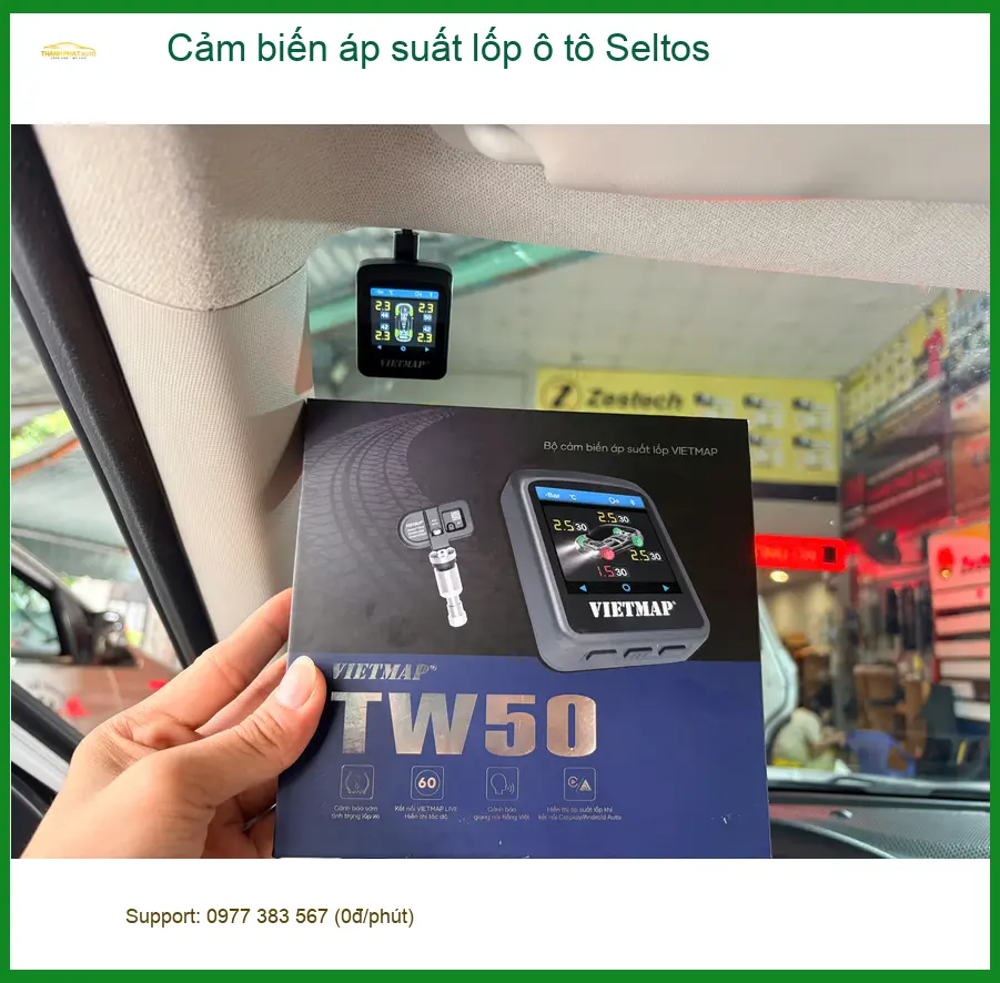 Lắp cảm biến áp suất lốp Seltos tại Quận 9 cho Anh Duy yên tâm di chuyển ảnh thực tế 3