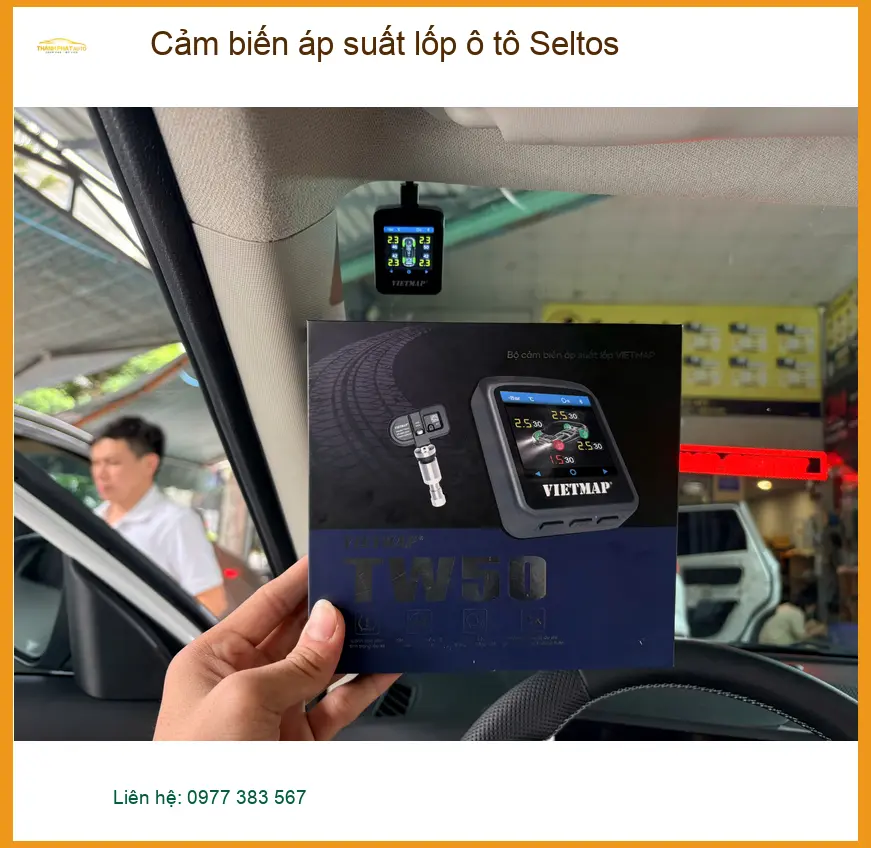 Lắp cảm biến áp suất lốp Seltos tại Quận 9 cho Anh Duy yên tâm di chuyển ảnh thực tế 5