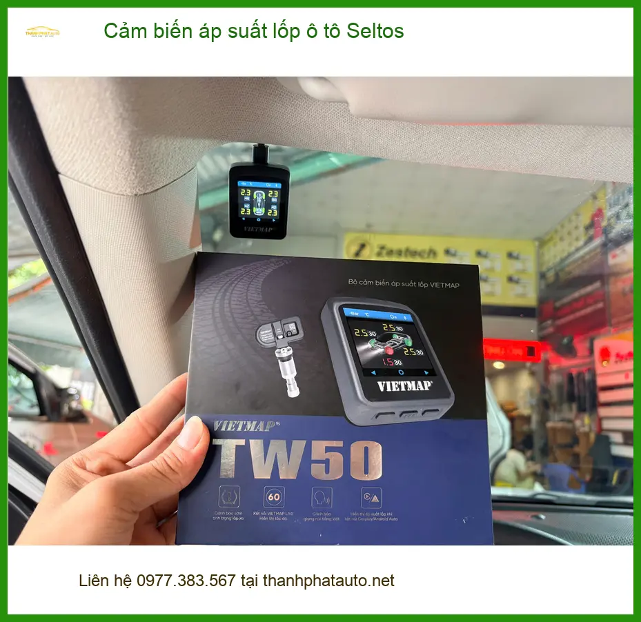 Chú Minh lắp cảm biến áp suất lốp Seltos tại Nhà Bè để lái xe an toàn hơn ảnh thực tế 2
