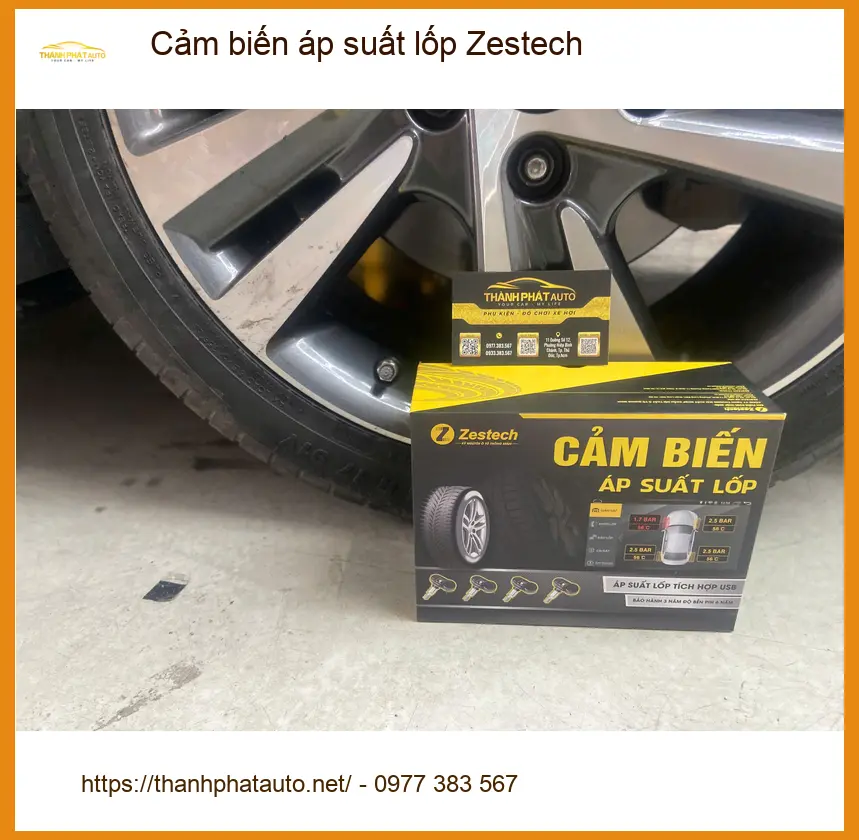 Chị Phương lắp cảm biến áp suất lốp Zestech Kia Seltos tại Quận 7 ảnh thực tế 3