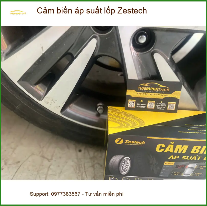 Chị Phương lắp cảm biến áp suất lốp Zestech Kia Seltos tại Quận 7 ảnh thực tế 4